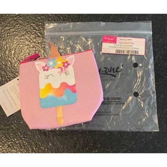 Thirty-One Cool Zip Snacker UNICORN Royal Treat - Picture 3 of 5